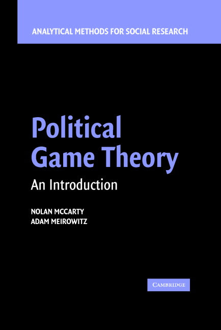 Political Game Theory; An Introduction (Hardback) 9780521841078