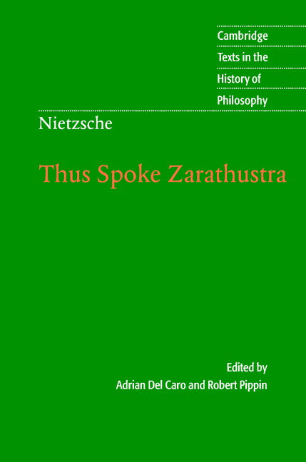 Nietzsche: Thus Spoke Zarathustra (Hardback) 9780521841719