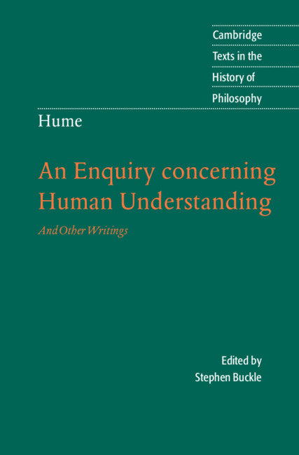 Hume: An Enquiry Concerning Human Understanding; And Other Writings (Hardback) 9780521843409