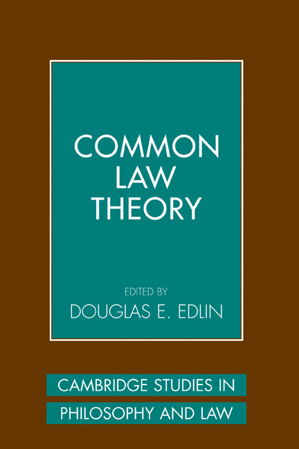 Common Law Theory (Hardback) 9780521846424