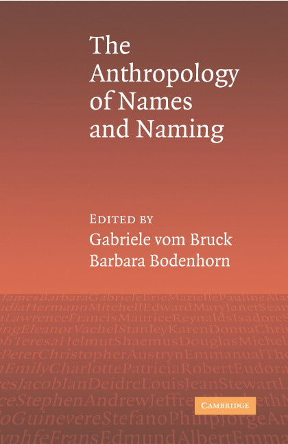 An Anthropology of Names and Naming (Hardback) 9780521848633