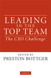 Leading in the Top Team; The CXO Challenge (Paperback) 9780521172400