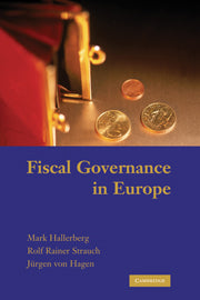 Fiscal Governance in Europe (Paperback) 9780521138260