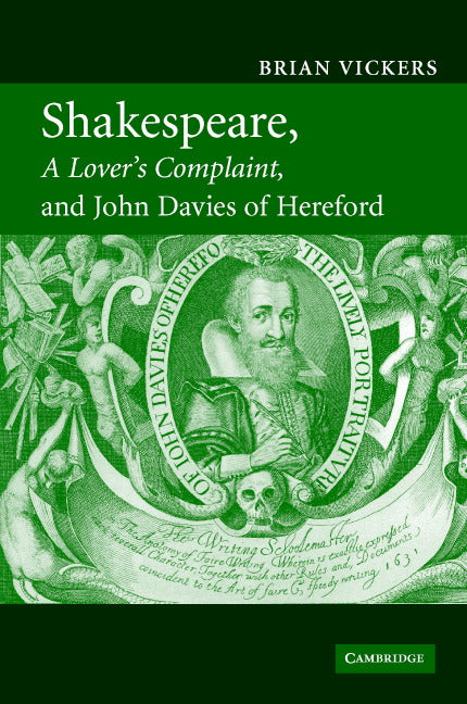 Shakespeare, 'A Lover's Complaint', and John Davies of Hereford (Hardback) 9780521859127