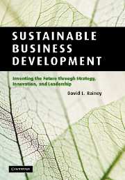 Sustainable Business Development; Inventing the Future Through Strategy, Innovation, and Leadership (Paperback) 9780521148436