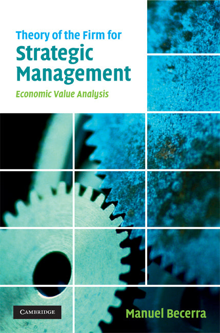 Theory of the Firm for Strategic Management; Economic Value Analysis (Hardback) 9780521863346