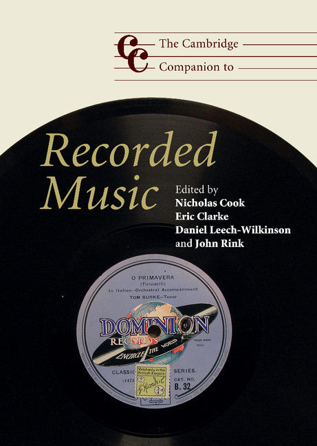 The Cambridge Companion to Recorded Music (Hardback) 9780521865821