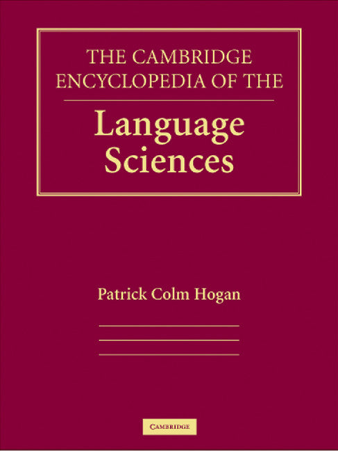 The Cambridge Encyclopedia of the Language Sciences (Hardback) 9780521866897