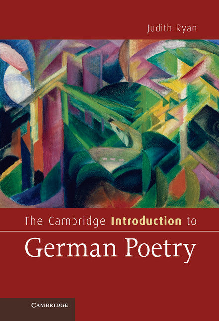 The Cambridge Introduction to German Poetry (Hardback) 9780521867665