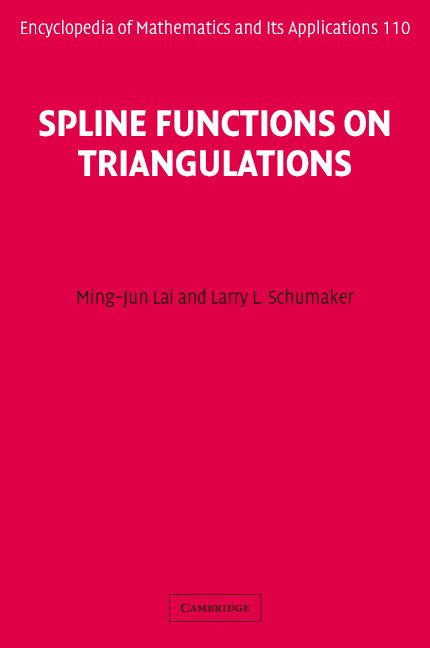 Spline Functions on Triangulations (Hardback) 9780521875929