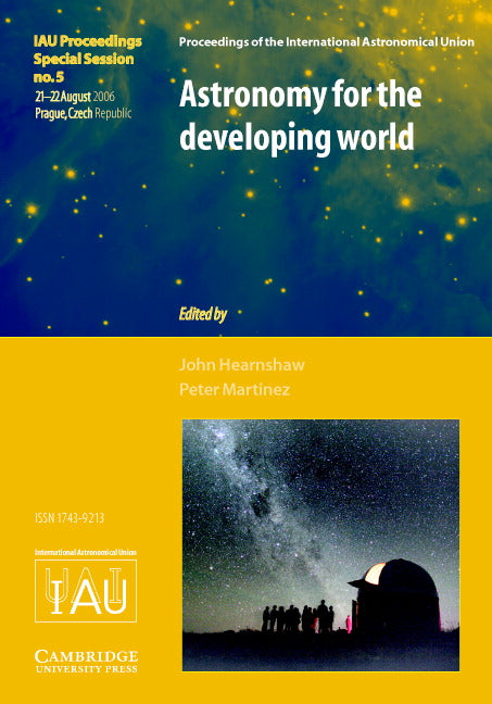 Astronomy for the Developing World (IAU XXVI GA SPS5) (Hardback) 9780521876575