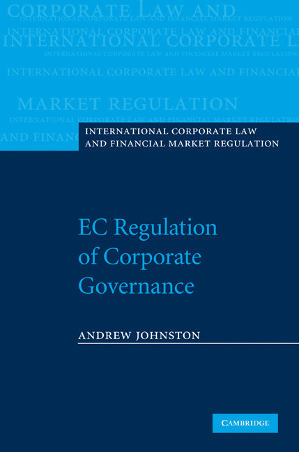 EC Regulation of Corporate Governance (Hardback) 9780521876674