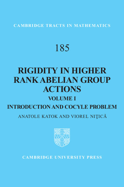 Rigidity in Higher Rank Abelian Group Actions: Volume 1, Introduction and Cocycle Problem (Hardback) 9780521879095