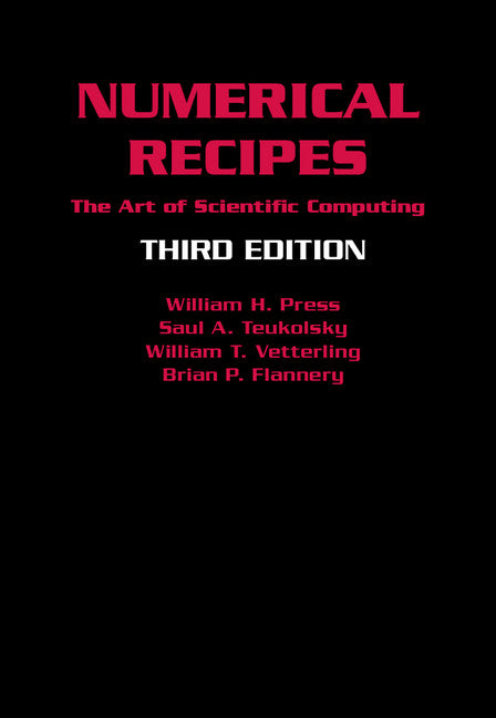 Numerical Recipes 3rd Edition; The Art of Scientific Computing (Hardback) 9780521880688