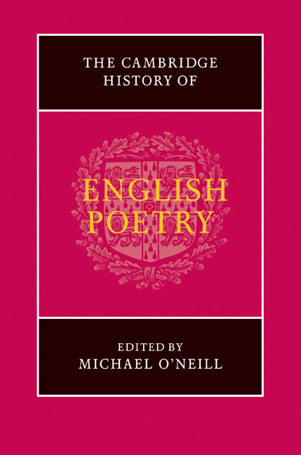 The Cambridge History of English Poetry (Hardback) 9780521883061