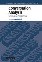 Conversation Analysis; Comparative Perspectives (Paperback / softback) 9781107403895