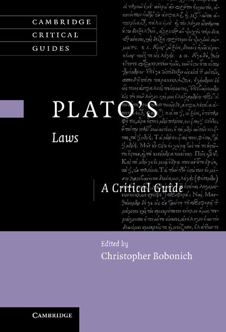 Plato's 'Laws'; A Critical Guide (Hardback) 9780521884631