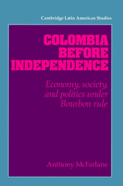 Colombia before Independence; Economy, Society, and Politics under Bourbon Rule (Paperback) 9780521894494