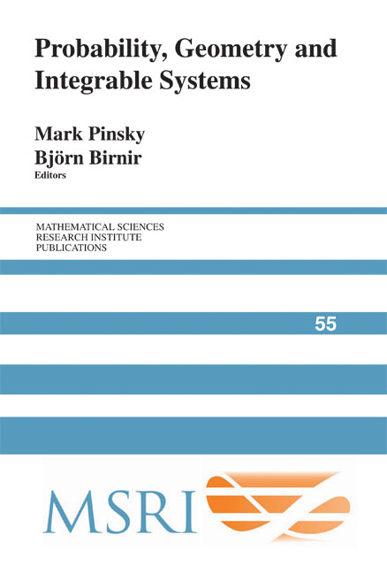 Probability, Geometry and Integrable Systems (Hardback) 9780521895279