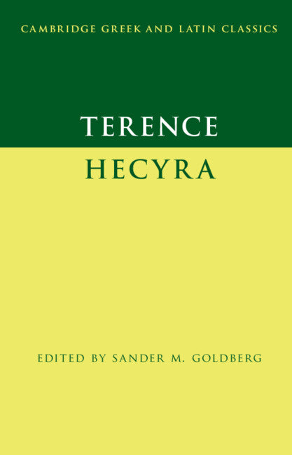 Terence: Hecyra (Hardback) 9780521896924