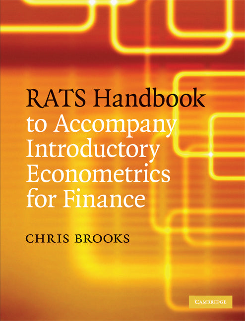 RATS Handbook to Accompany Introductory Econometrics for Finance (Hardback) 9780521896955