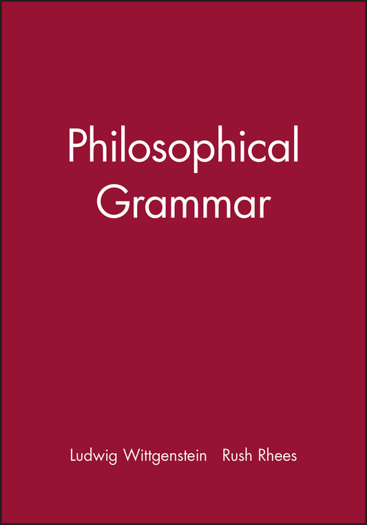 Philosophical Grammar (Paperback / softback) 9780631118916