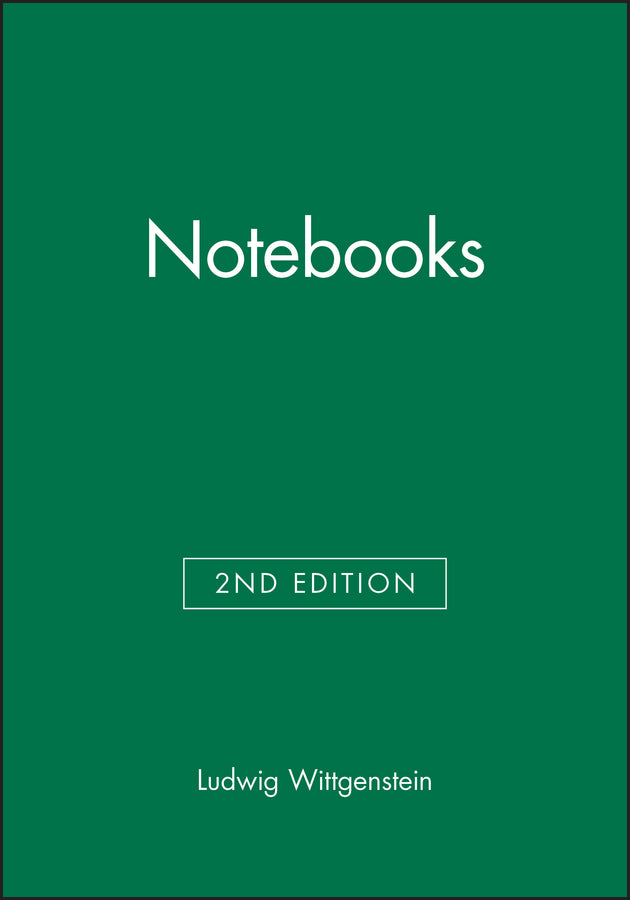 Notebooks (Paperback / softback) 9780631124993