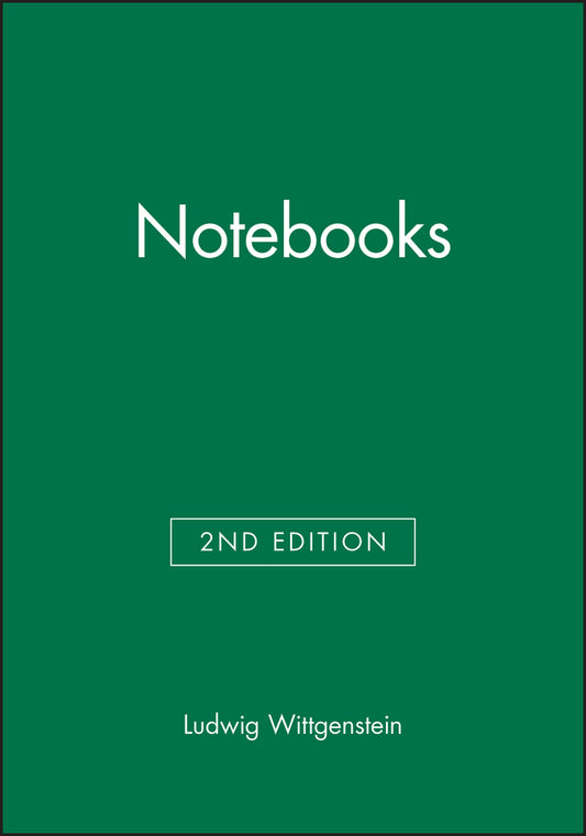Notebooks (Paperback / softback) 9780631124993
