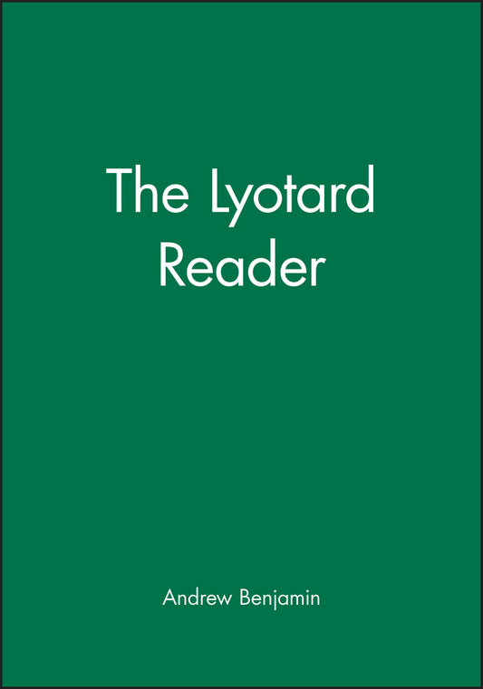 Lyotard Reader (Paperback / softback) 9780631163398