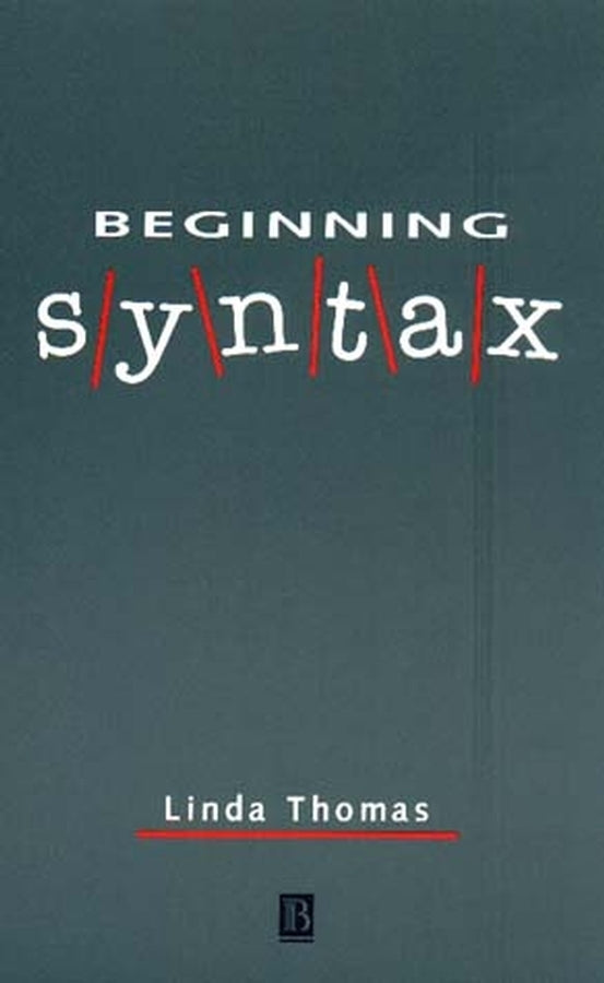 Beginning Syntax (Paperback / softback) 9780631188261
