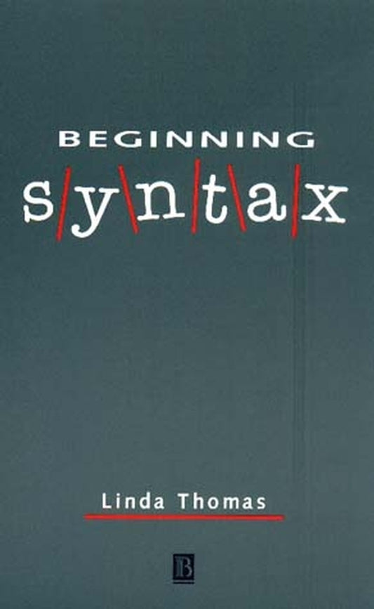 Beginning Syntax (Paperback / softback) 9780631188261