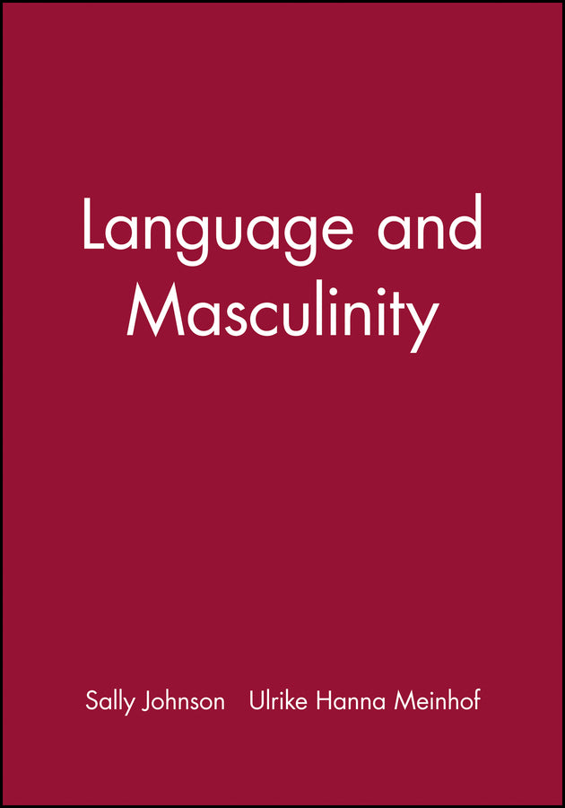 Language and Masculinity (Paperback / softback) 9780631197683