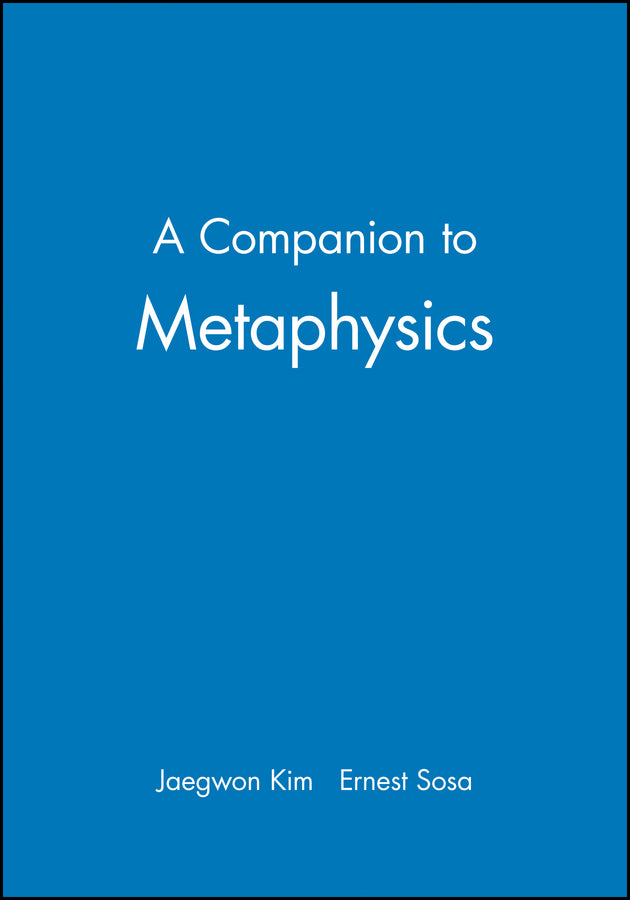 A Companion to Metaphysics (Paperback / softback) 9780631199991