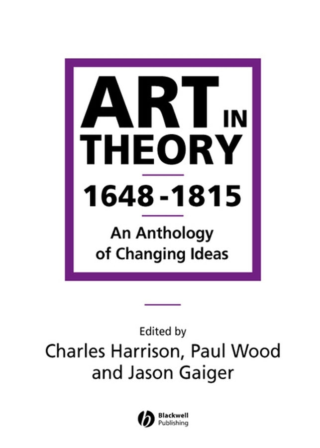 Art in Theory 1648–1815 (Paperback / softback) 9780631200642