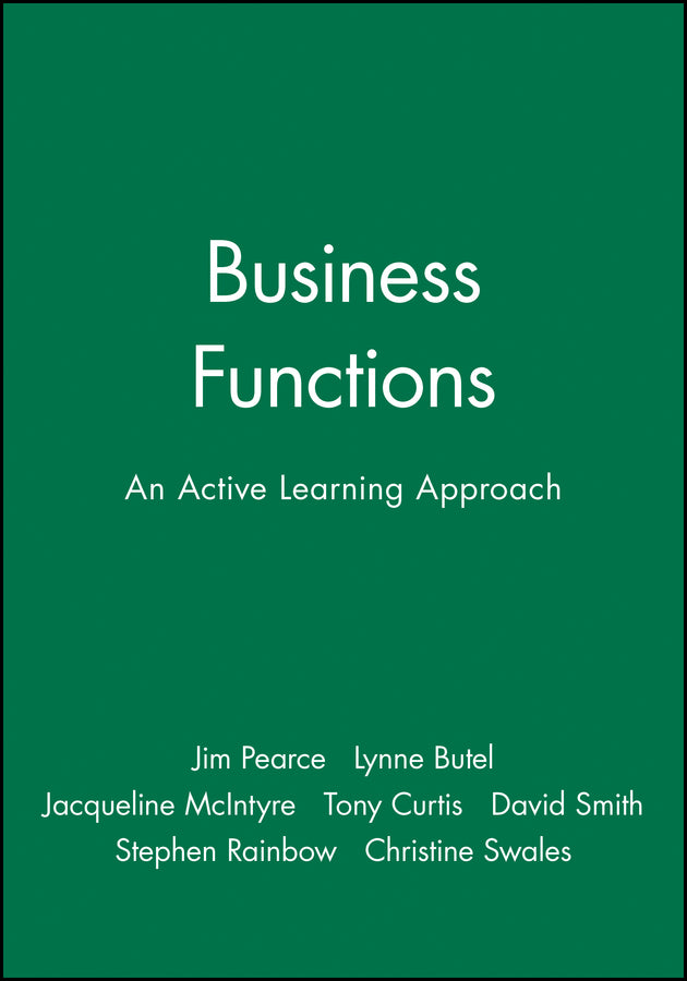 Business Functions – An Active Learning Approach (Paperback / softback) 9780631201779