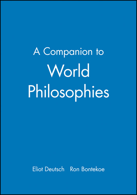 A Companion to World Philosophies (Paperback / softback) 9780631213277