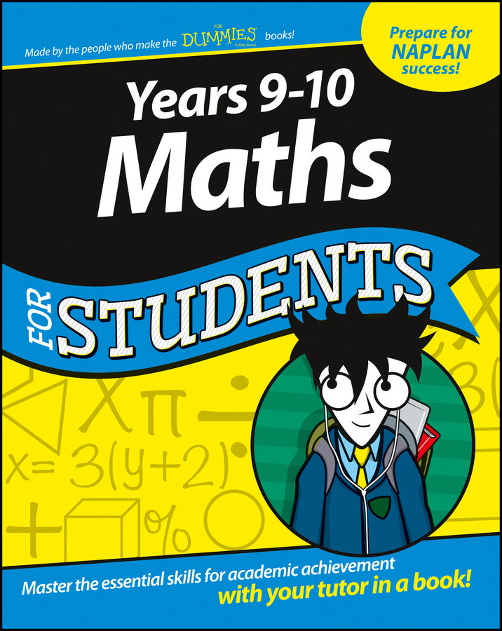 Years 9–10 Maths for Students Dummies Education Series (Paperback / softback) 9780730326779