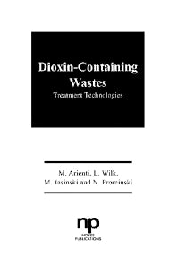 Dioxin-Containing Wastes (Hardback) 9780815511816