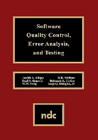 Software Quality Control, Error, Analysis (Hardback) 9780815513636