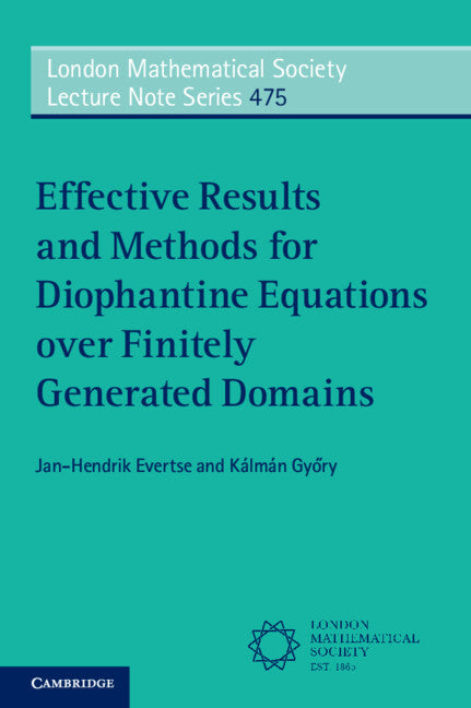 Effective Results and Methods for Diophantine Equations over Finitely Generated Domains (Paperback / softback) 9781009005852