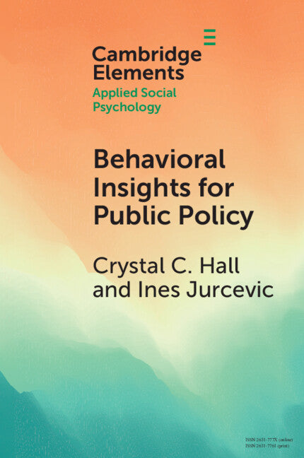 Behavioral Insights for Public Policy; Contextualizing our Science (Paperback / softback) 9781009013918