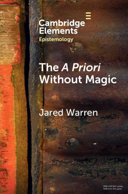 The A Priori without Magic (Paperback / softback) 9781009015769