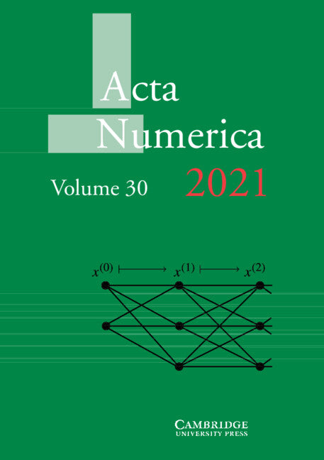 Acta Numerica 2021: Volume 30 (Hardback) 9781009098977