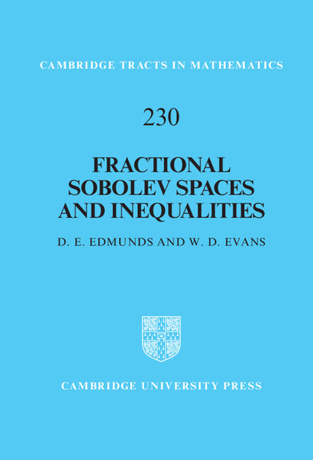 Fractional Sobolev Spaces and Inequalities (Hardback) 9781009254632