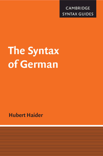 The Syntax of German (Paperback / softback) 9781009289450