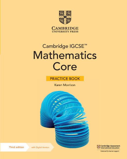 Cambridge IGCSE™ Mathematics Core Practice Book with Digital Version (2 Years' Access) (Multiple-component retail product) 9781009297950