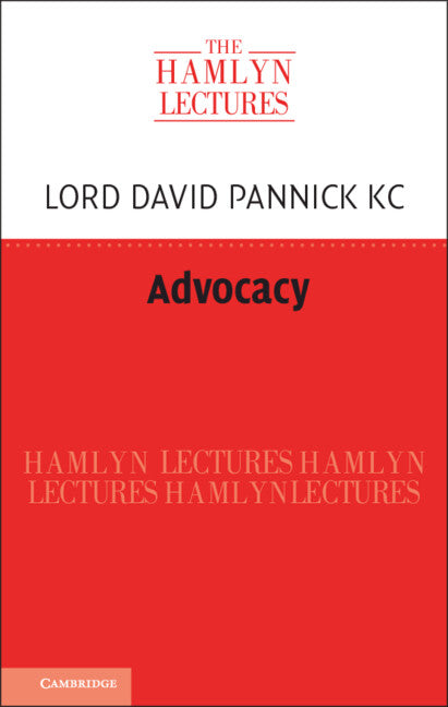 Advocacy (Hardback) 9781009338103