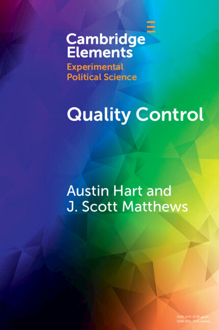 Quality Control; Experiments on the Microfoundations of Retrospective Voting (Paperback) 9781009357036