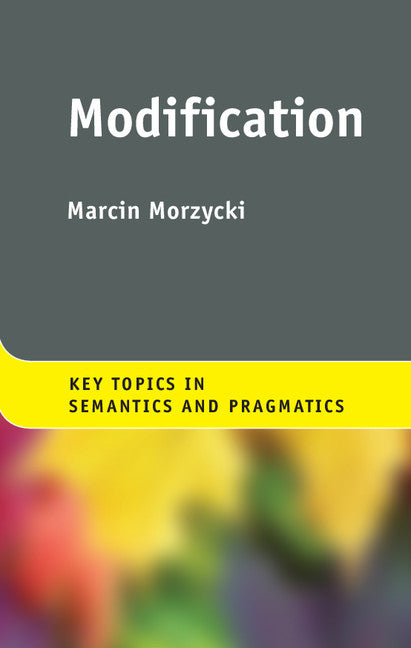 Modification (Hardback) 9781107009752