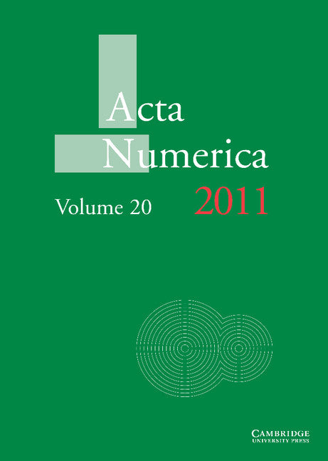 Acta Numerica 2011: Volume 20 (Hardback) 9781107010864